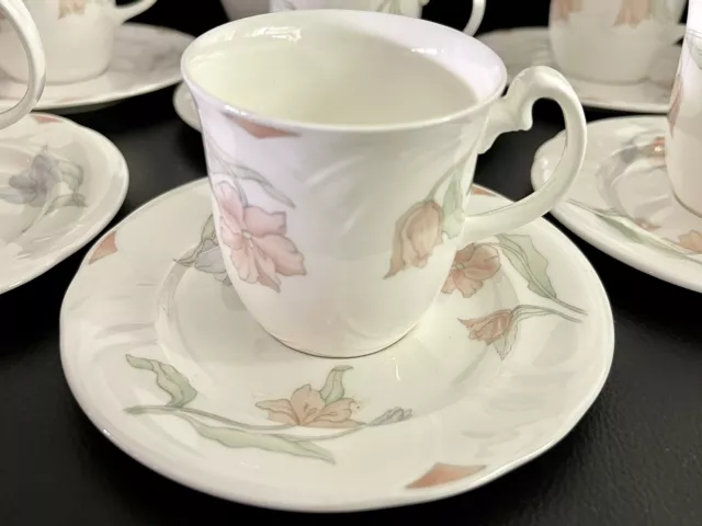 Lovely Royal Albert Fantasia Horizon Coffee Set (15 Pieces), Made In England 2