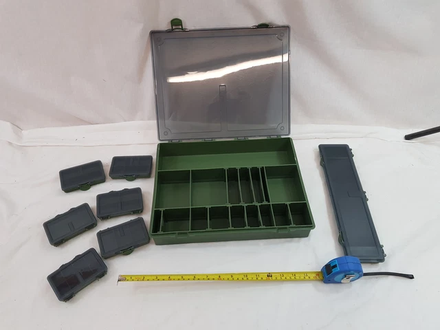 Carp Fishing Tackle Box, 10 Piece Large System Rig Box