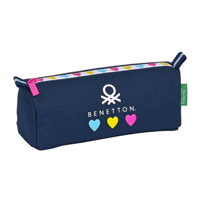 Schulmäppchen Benetton Love Marineblau [21 x 8 x 7 cm]