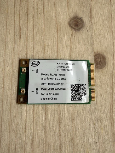 Carte Wifi WLAN Sans Fil Intel HP 759056-011 PCI-E 7265NGW 00JT535