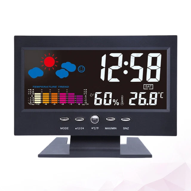 Mini orologio digitale con data montata a parete orologi da uomo radio sveglia