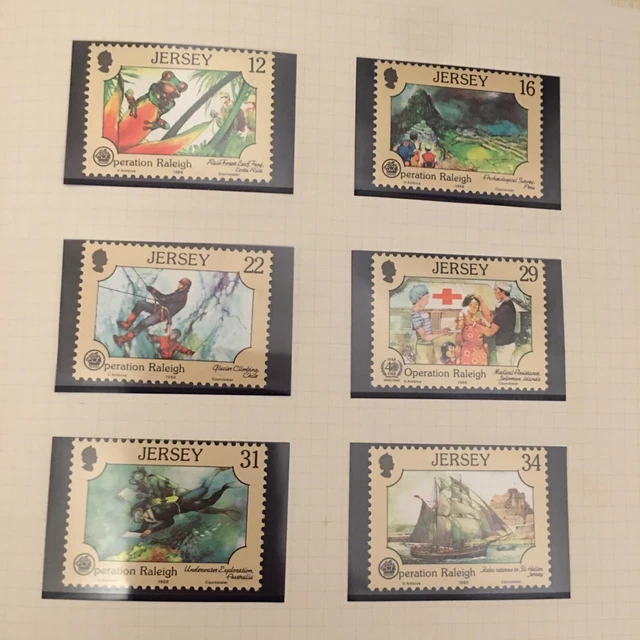 Jersey Stamps Mint 1988 Operation Raleigh Set Of 6 MNH WCP