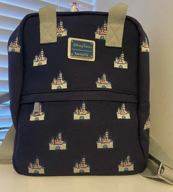 DISNEY PARKS X Loungefly disneyland sleeping beauty castle canvas