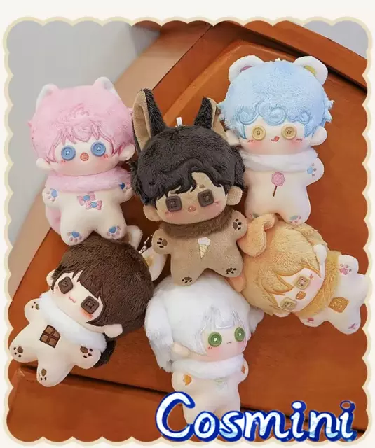 No attributes Cute Monster 10cm DIY  Anime Plush Doll Dress up Stuffed Toy Gift
