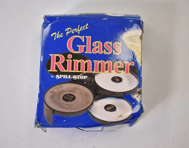 Spill Stop Three Tier Glass Rimmer 444-00 5-1/2" Restaurant Sugar/Salt Holder