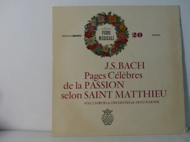 BACH pages célèbres de la passion selon Saint Matthieu dir WERNER 8020