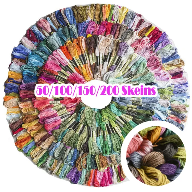 447 Color Cross Stitch Thread Cotton Braiding Skeins Craft Sewing Embroidery