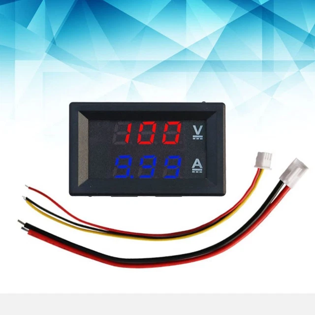 PORTABLE TESTER DIGITAL LED Display Ammeter Voltmeter Voltage Meter ...