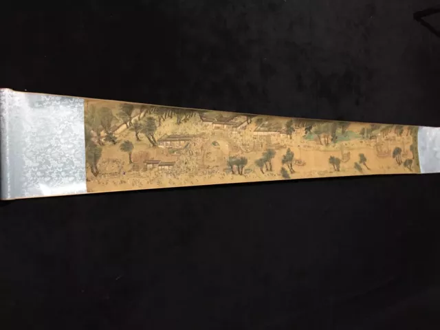 Old Chinese Long Scroll painting “Qing Ming Shang He Tu ”By Qiu Ying 仇英 清明上河图