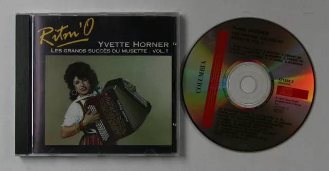 Yvette Horner Les Grands Succès Du Musette Vol. 1 France CD 1992