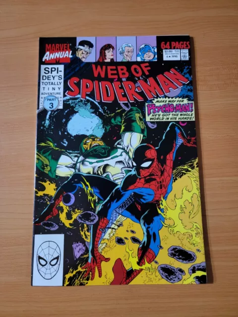 Web of Spider-Man Annual #6 Direct Market Edition ~ NEAR MINT NM ~ 1990 Marvel