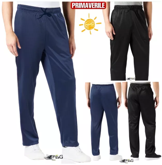 Pantalone Acetato Leggero Primaverile Sportivo Tuta Casual Casa Lavoro Palestra