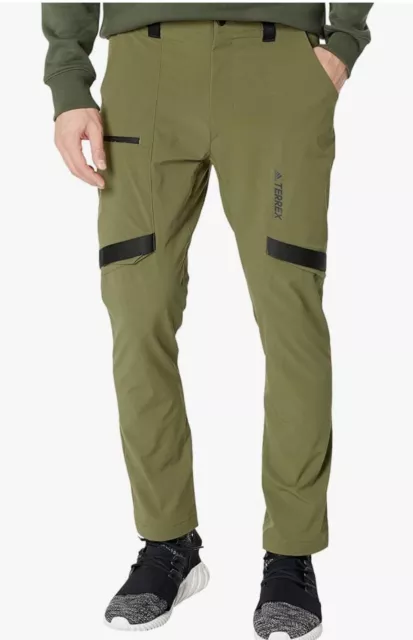 Adidas Men's Zupahike Terrex Hiking Pants 36" Waist Focus Olive NWT $110