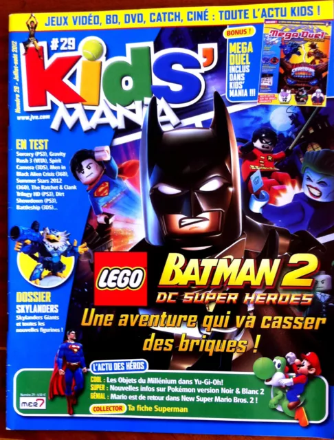 Kids Mania Magazine n°29 du 7/2012; Batman 2 Lego/ Blader/ Skylanders/ Cach'mani