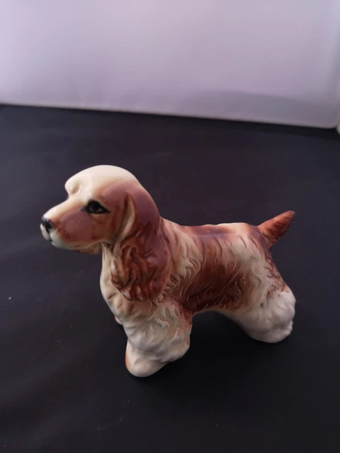 adorable Vintage Spaniel Figurine/dog Collectable Ornament