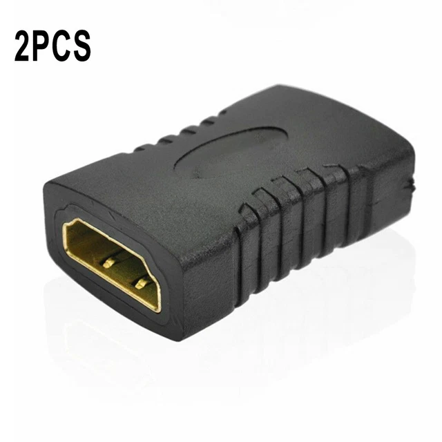 2pcs Tout Neuf Adaptateur Connecteur Câble Connecteurs for 1080P HDTV Noir