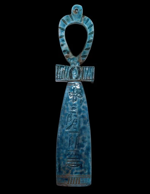 RARO ANTIGUO EGIPCIO ANTIGUO ANKH LLAVE DE LA VIDA {Estatua haraónica...