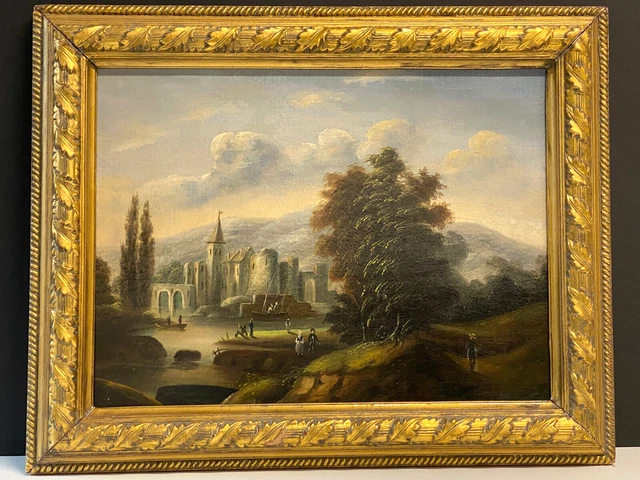 Tableau Ancien 'Le Guitariste' Huile Sur Toile Italie XIXe Siècle - Original, Certificat
