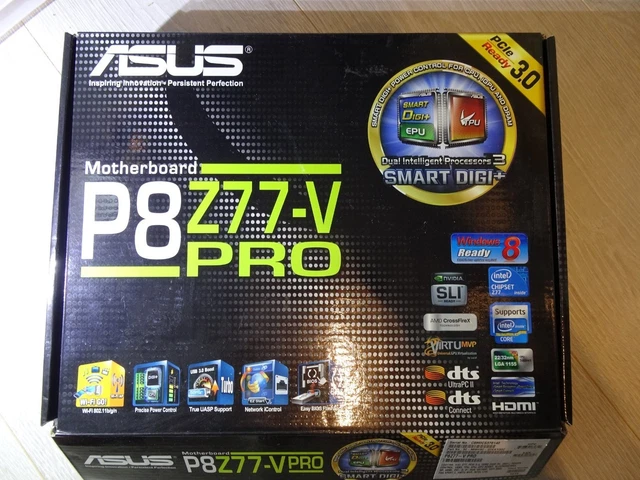 P877 ASUS P8Z77-V PRO Socket 1155 DDR3 Motherboard & IO Plate WIFI card £33. ...