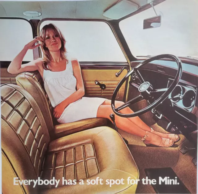 Mini Car "Everyone Has A Soft Spot For The Mini" Original 1973 Ad ILN ~8.5x12.5"