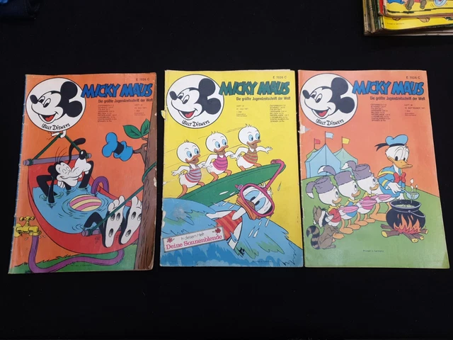 11 Micky Maus Hefte Sammlung / Konvolut Jahrgang 1971 / 1972  inkl. Libuda