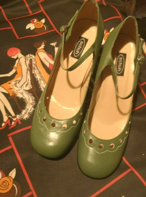 Scarpe Stile Vintage 20Ss 30 Gatsby Peaky Paraocchi Art Deco 7 40 Verde Oliva
