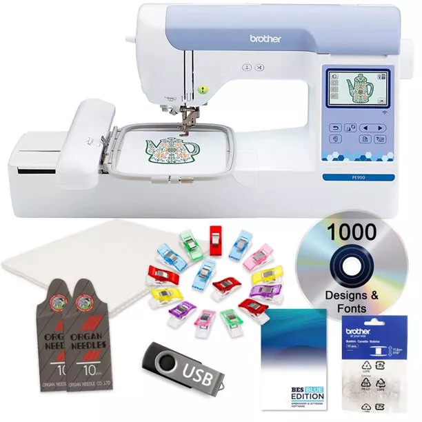 Disney Brother Embroidery Sewing Machine Computerized Touch Screen PE-780D