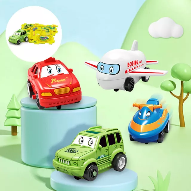 DIY Car Track Puzzle Play Set Preschool Educational Montessori Toy for Kid Gifts