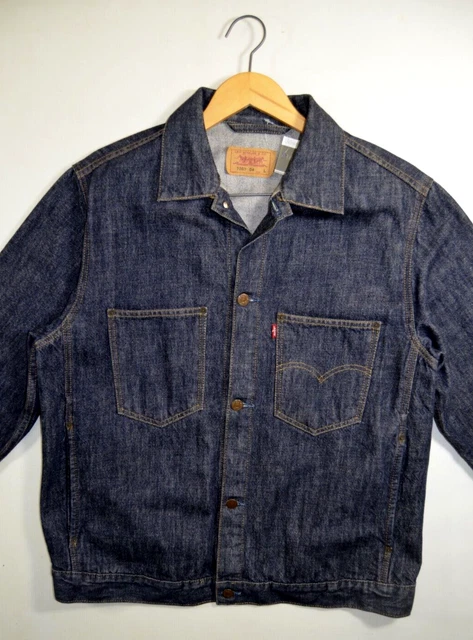 LEVIS MENS DENIM Jacket Large Blue 70511 Type 2 Trucker Biker Rider VTG 2000 54.99 PicClick UK
