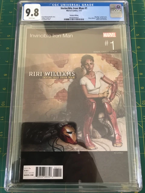 Invincible Iron Man #1 2017 CGC 9.8 WP Hip Hop Missy Elliott Cover Homage