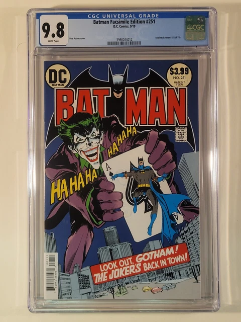 Batman 251 CGC 9.8 Facsimile Neal Adams Famous Joker