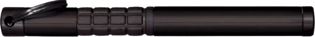 BLACK  TREKKER rubberized Fisher Space Pen w key chain hook - 725B blister card