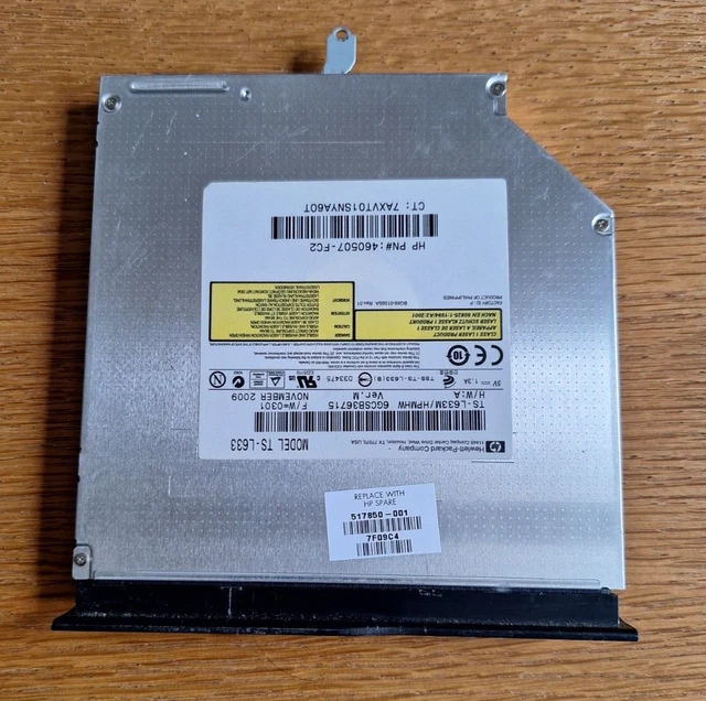 Peças de HP DV6000 series dvdrw gsa-t10n 431400-001