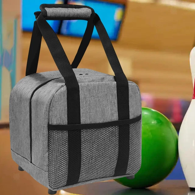 Sac De Bowling 1 Balle - Sac Fourre-Tout Avec Poche Maille, Porte-Balles Rembourré - Accessoire Bowling Pratique