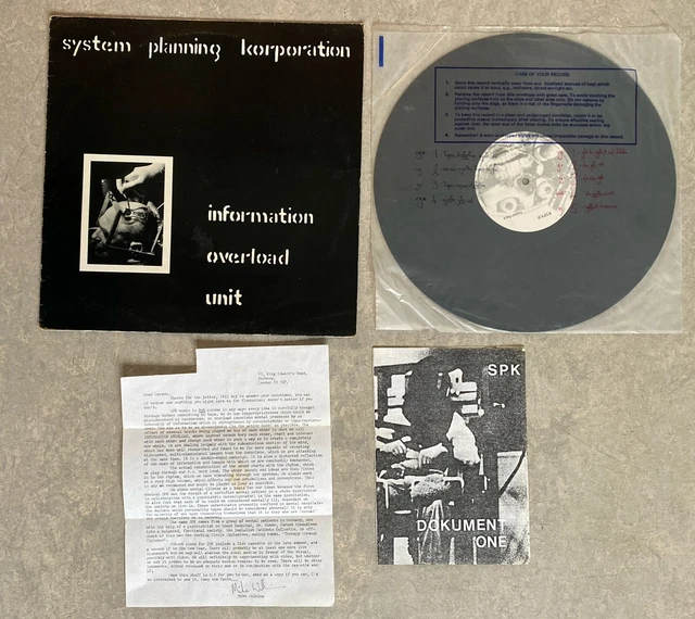 SPK INFORMATION OVERLOAD Unit 12” Vinyl LP First Press 1981