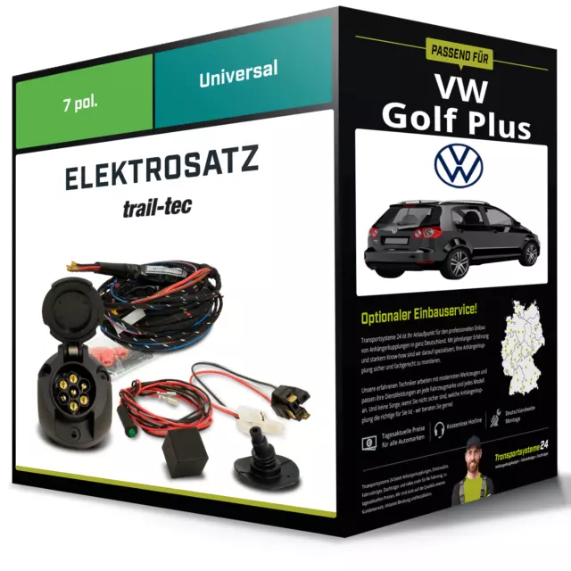 Elektrosatz 7-pol universell für VW Golf Plus 01.2005-02.2009 NEU