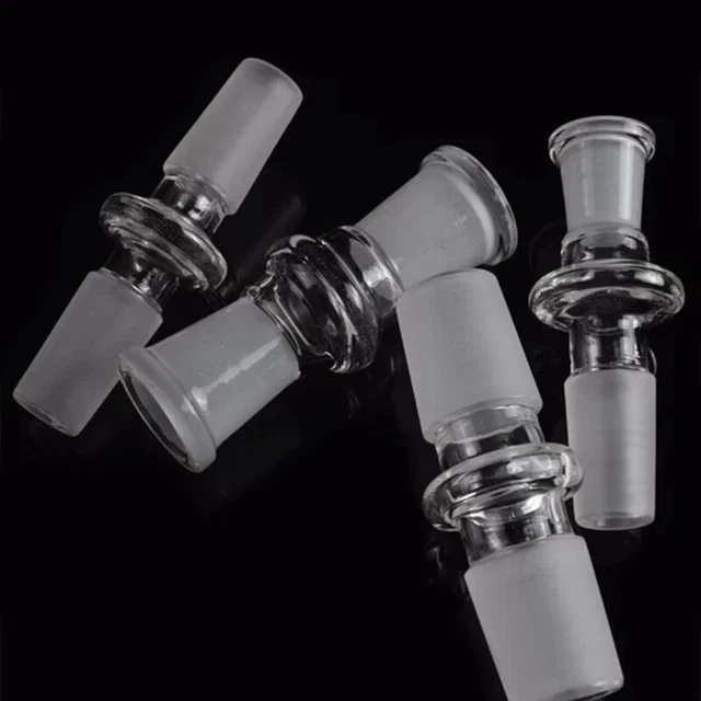 14mm 18mm male to female glass Water Pipe Reducer Connector hookah Access-bf u