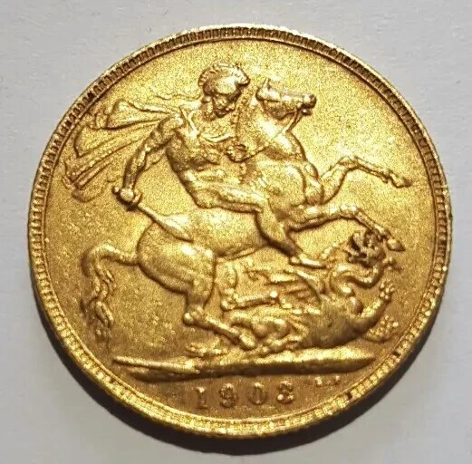 1903 King Edward VII 22ct Gold Sovereign coin