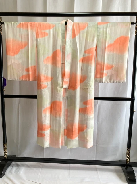 Vintage Japanese Silk Juban kimono - Women's NagaJuban Kimono Robe