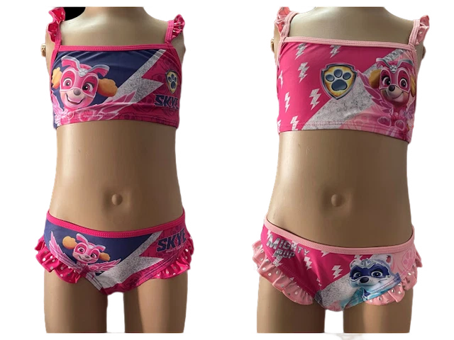 PAW PATROL Skye Tankini Bikini Badeanzug Für Mädchen – Türkis, Ärmellos