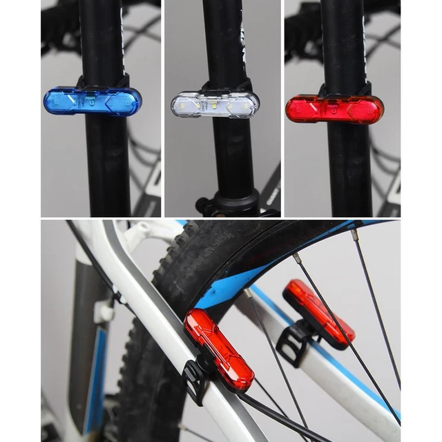 Luce Bici Posteriore HL Faro Posteriore Bici USB Ricaricabile - Luce Di Sicurezza Per Ciclismo, Avviso HL Fanale Per Bicicletta - Foto 4