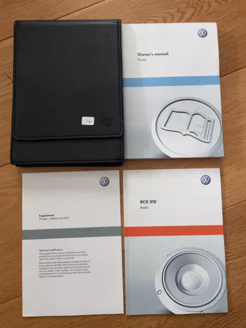 Vw Passat Saloon B6 Owners Manual Handbook Wallet 2005-2010 Cars B144