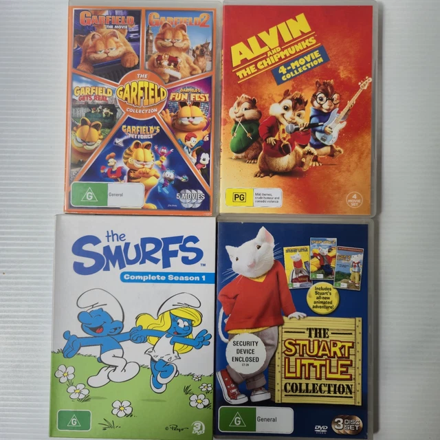 CHILDREN KIDS COLLECTION 13 Movies DVD Bundle R4 Garfield Smurf