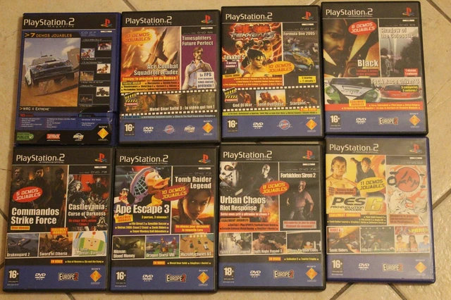 Lot De 8 Jeux Démo PlayStation 2 (PS2) - Jouables - Bon état - Pour Collectionneurs