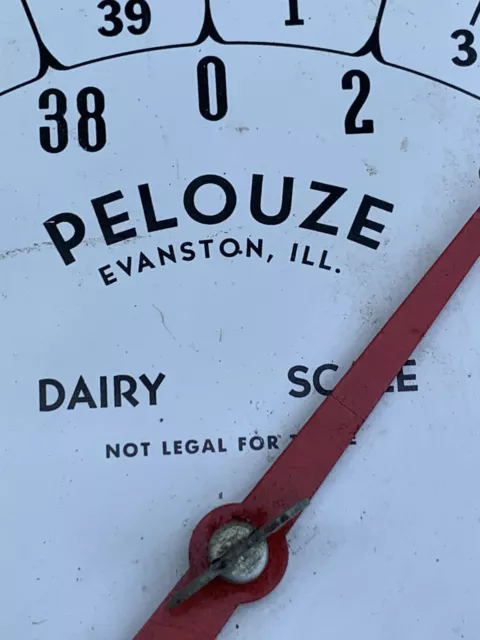 Vintage Pelouze Dairy Scale Capacity 40 Lb Hanging Scale Evanston IL Model 40-3 3
