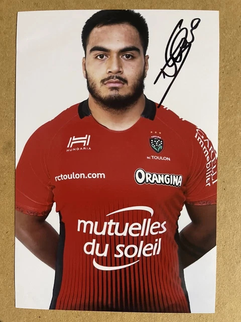 Emerick Setiano - Toulouse Rugby Signed 6x4 Photo