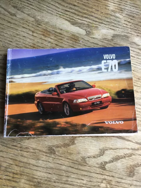 2000 Volvo C70 Convertible Owners Manual Oem