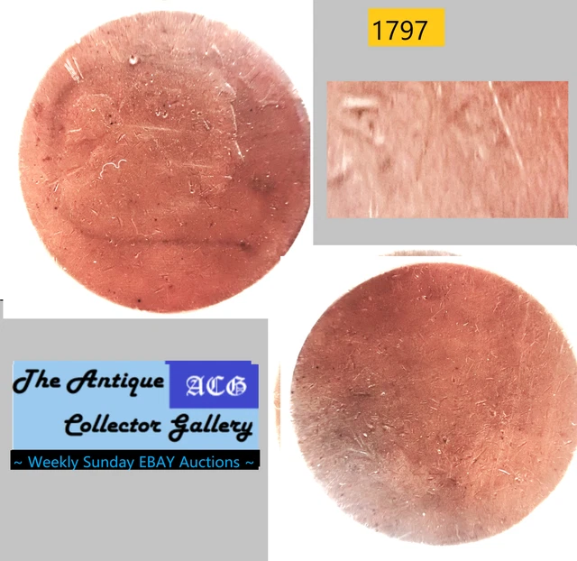 US 1797 DRAPED BUST LARGE CENT🪙 Early Copper Penny🪙