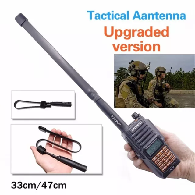 CS Antenna SMA-Female Dual Band VHF UHF 144/430Mhz Foldable For Walkie Talkie