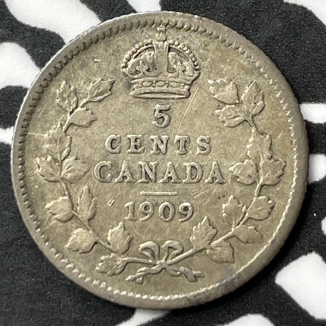 1909 Canada 5 Cents Lot#D1788 Silver!